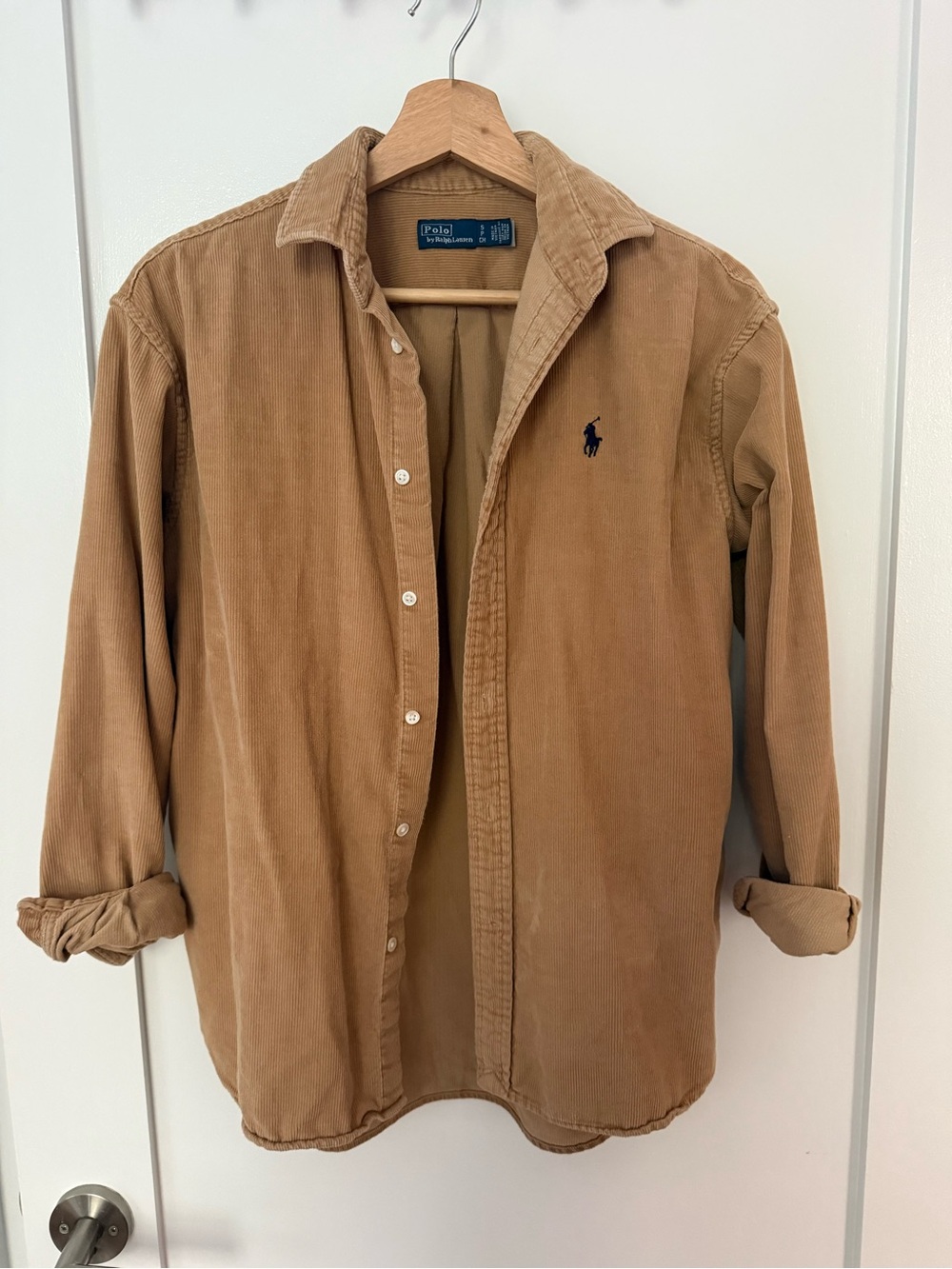 Polo by Ralph Lauren Camel Tan Corduroy Button-Down Shirt